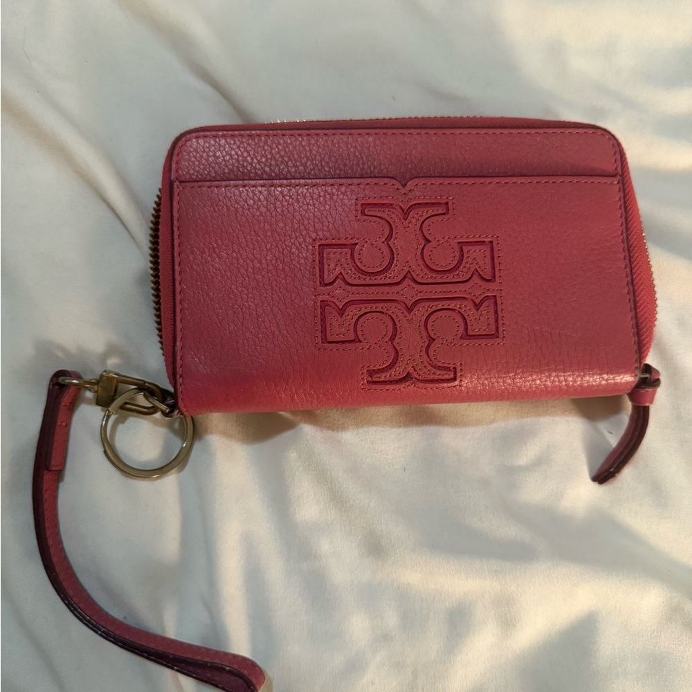 Tory Burch ‘Harper’ Continental Leather Wristlet
